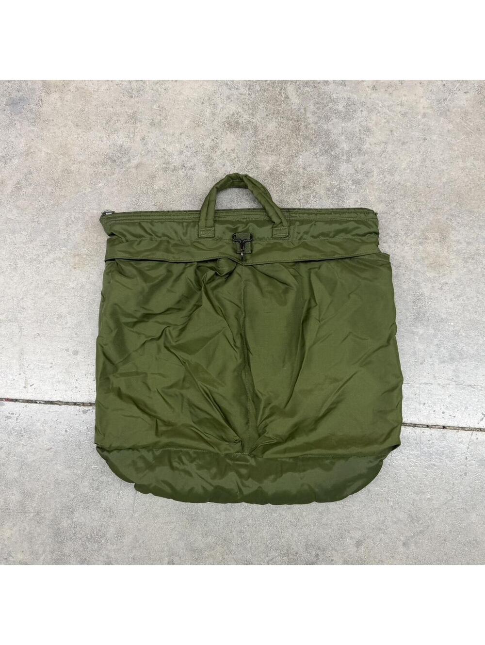 vintage u.s. military flyers helmet bag olive green bag